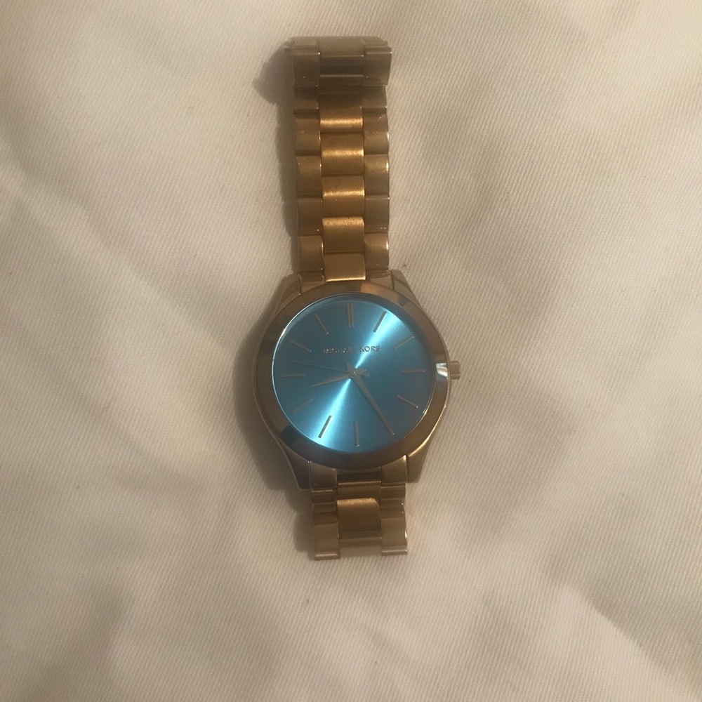 Blue & Gold Michael Kors watch